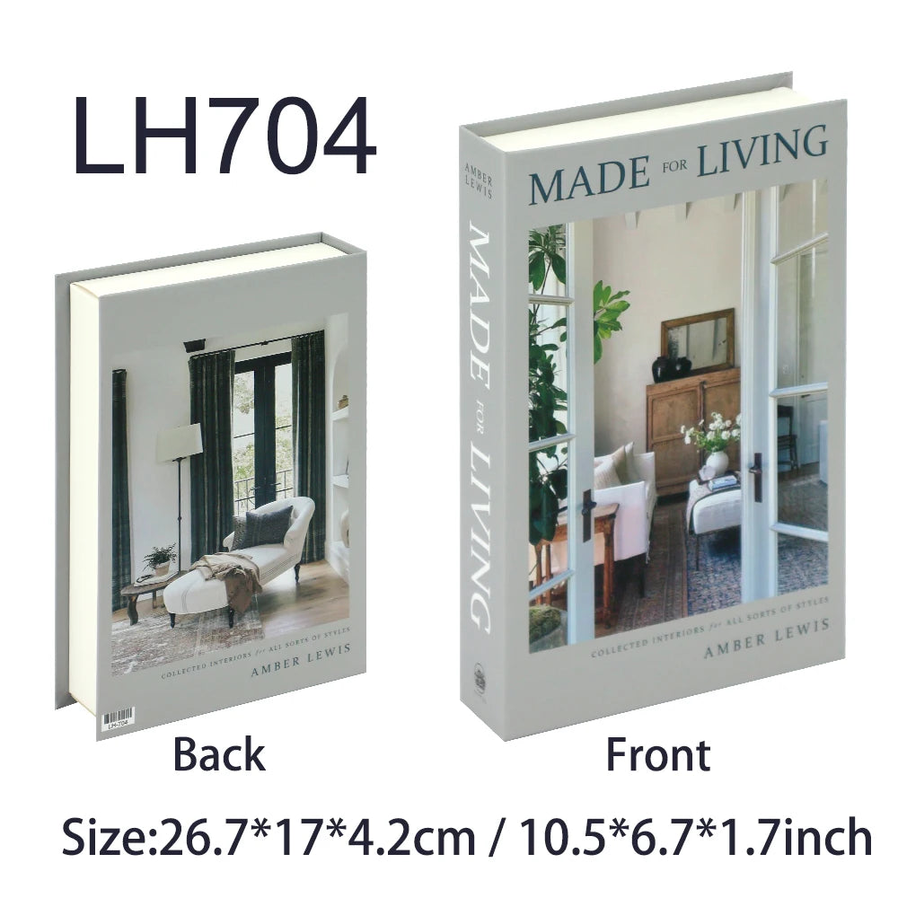 Luxury Fake Books For Decoration Living Room Decorative Book Coffee Table Bedroom Bookends Shooting Props Room Storage Box Decor